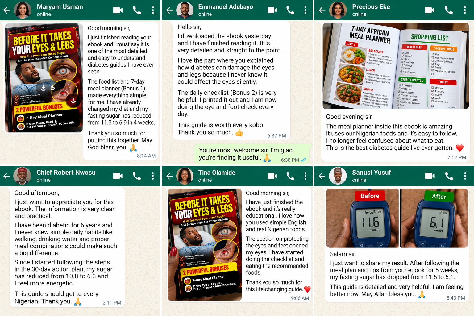 Genuine WhatsApp reader feedback